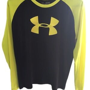 Under Armour boys Black and Yellow Shirt